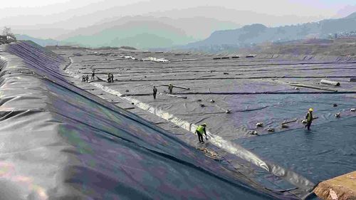 mais recente caso da empresa sobre Projeto de revestimento de geomembrana de mineração da Ásia-Pacífico