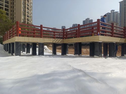 mais recente caso da empresa sobre Projeto anti-escorrência de lago artificial na cidade de Heshan, província de Guangdong