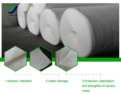 Tecido de filtro de geotextil de drenagem de 8-10 kN/m para manutenção de estradas
