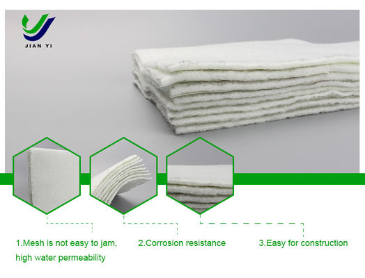 Separação Geotextil de Fibras Especiais Largura 2 m~6 m Prevenção da propagação da poluição
