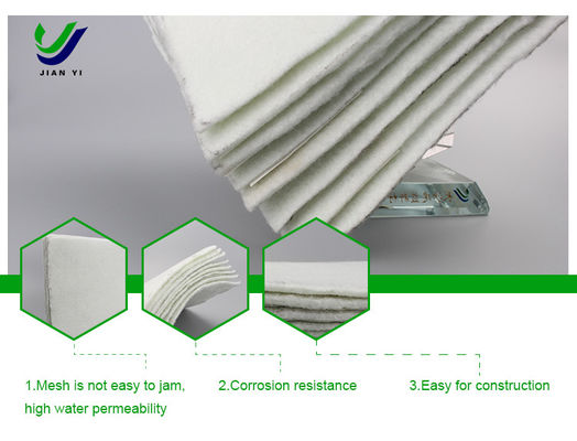 Resistência UV Fibra de base Geotextil Permeável à água 100-800g/m2