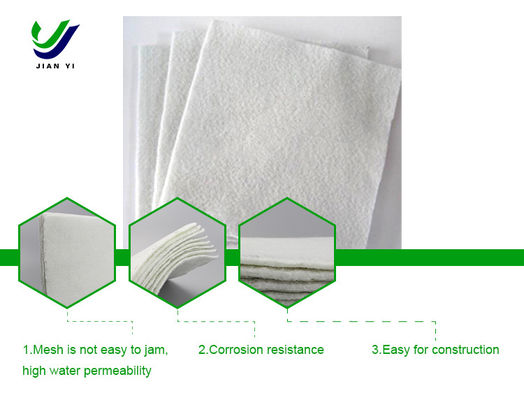 Solução de separação de filtragem de geotextil de fibras curtas com resistência UV comprimento 50m-100m