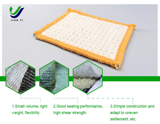4m~6m Largura Bentonite Liner de argila geossintética para controle de filtragem e isolamento