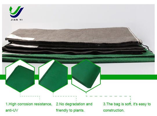 Saco de geotextil prático resistente à corrosão para proteção de inclinação ecológica