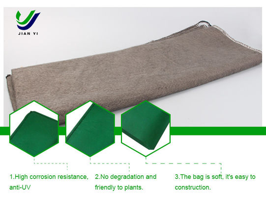 Saco de geotextil anti-UV para restauração da vegetação