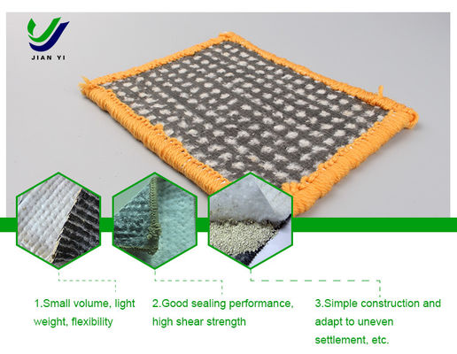Liner de argila de geotextil de bentonita personalizado não tóxico resistente a produtos químicos