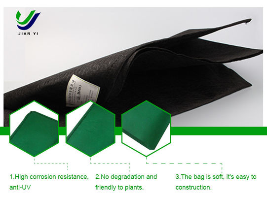 Saco de geotextil resistente à corrosão para proteção de encostas e restauração ecológica