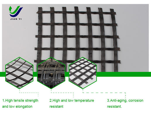 Anti-envelhecimento Geogrids de fibra de vidro para asfalto cimento pavimento subgrade reforçado
