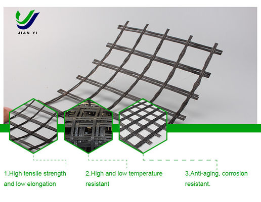 Anti-envelhecimento Geogrid de fibra de vidro aumentar a capacidade de carga da mistura de asfalto