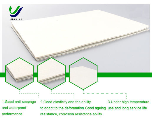 0.2~3 mm Espessura Geomembrana composta para camada anti-filtração vertical da fundação