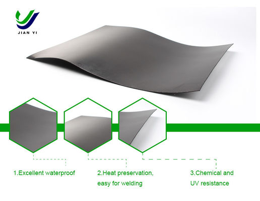 Geomembrana impermeável de HDPE lisa para aterros sanitários e esgotos