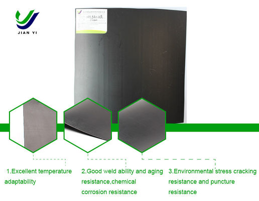 Geomembrana lisa de HDPE personalizada para soluções de impermeabilização duradouras