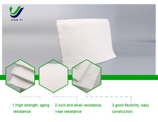 Tecido de filtragem de geotextil de fibras longas personalizável para filtragem e isolamento