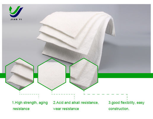 Tecido de filtragem e separação de alta resistência de geotextil de filamentos contínuos