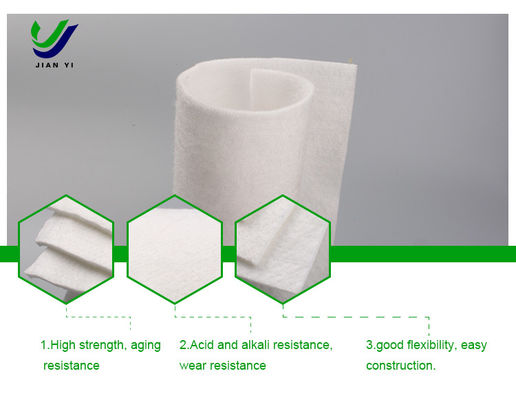 Resistência UV Geotextil de fibra longa com resistência química e impermeabilidade