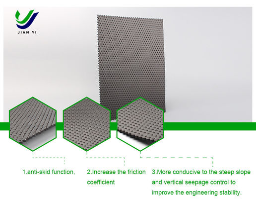 Geomembrana de HDPE de textura áspera de 1,5 mm preta para maior impermeabilidade