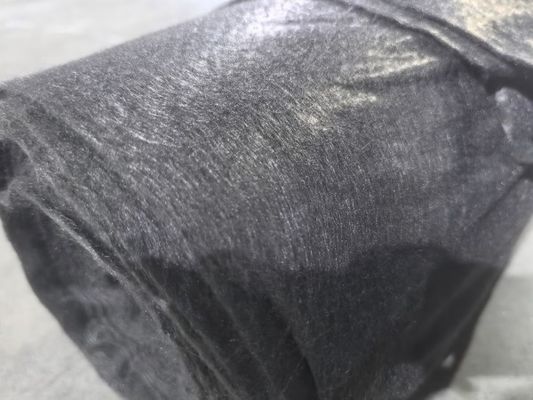 Geotextil versátil de fibras longas pretas para estradas, ferrovias e pistas de aterragem de aeroportos