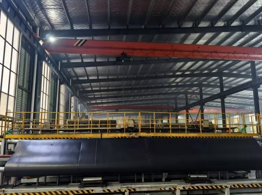 Geomembrana texturizada de HDPE resistente a produtos químicos e adaptável à temperatura para aterros sanitários