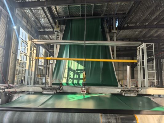 Solução duradoura HDPE preto e verde Geomembrana lisa Excelente resistência ao envelhecimento e UV