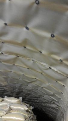 Estrato impermeável de revestimento de geomembrana de HDPE para construção de túneis e subterrâneos