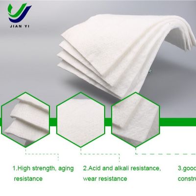 Geomembrana composta de alta resistência à tração com geotextil PE Film e método de instalação de soldagem EVA