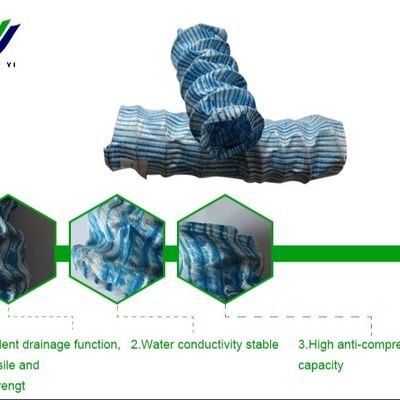 Materiais de drenagem subterrânea para descarga água de filtragem reforço do solo macio tubo permeável macio