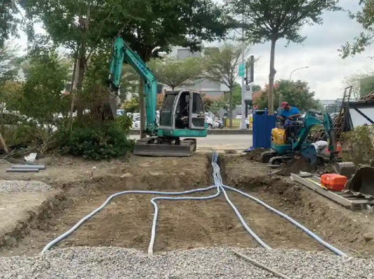 Materiais de drenagem subterrânea para descarga água de filtragem reforço do solo macio tubo permeável macio