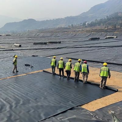 Geomembrana impermeável de HDPE lisa para aterros sanitários e esgotos