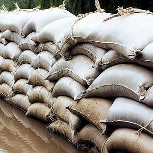 Sacos de areia de tecido revestidos de PVC branco duráveis reutilizáveis para controle de inundações Construção e fitness