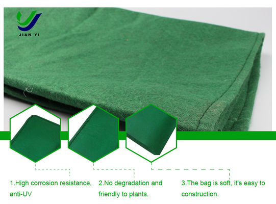 Saco geotextil de tecido não tecido ecológico reutilizável e durável para proteção de encostas