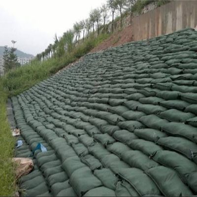 Saco geotextil de tecido não tecido ecológico reutilizável e durável para proteção de encostas