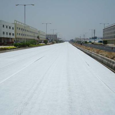 100g-800g/M2 Geotextil de fibras de base com elevada permeabilidade à água Filtração de drenagem Melhorar a qualidade do projeto e reduzir os custos de construção