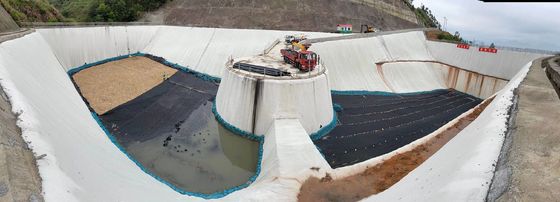 Geotextil não tecido de filamentos longos para limpeza de resíduos de gases de combustão Projetos de aterros sanitários 100-800 g/m2