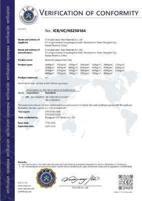 Bentonita Gcl revestimento de argila geossintética para necessidades impermeáveis e impermeáveis