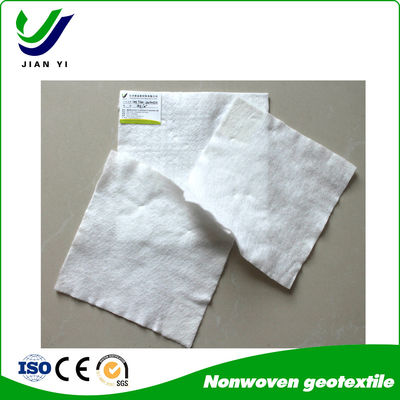 Geotextil de fibra de grapa de peso leve e branco com excelente função de filtragem
