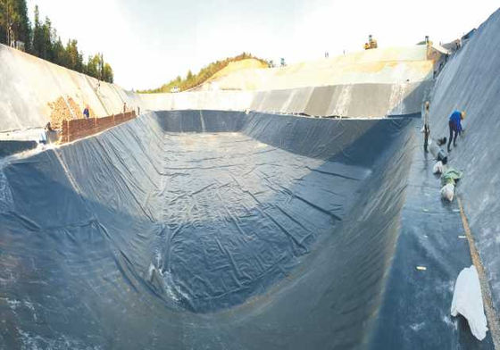 Geomembrana de HDPE espessa e durável A solução de revestimento final para projetos de infraestrutura
