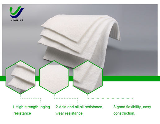 Geotextil não tecido de filamentos ligados por filamentos: resistência e consistência superiores