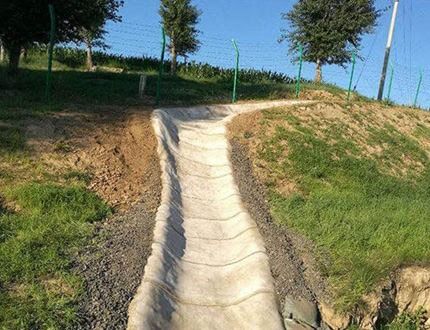 Fibras têxteis e cimento em pó Cobertor de cimento Tecido de endurecimento instantâneo para proteção contra fossa e inclinação