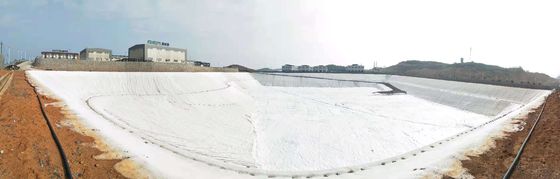 Geotêxtil de poliéster estabilizado contra raios UV com alta permeabilidade à água e excelente resistência à perfuração para mineração a céu aberto