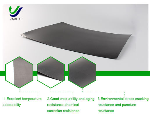 Geomembrana lisa de HDPE resistente a produtos químicos ideal para ambientes complexos