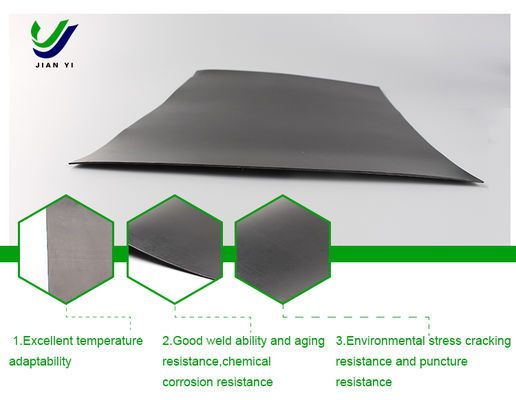 Geomembrana Lisa de PEAD de Alto Desempenho com 700% de Alongamento na Ruptura, Excelente Resistência Química e Largura Personalizável para Aquicultura