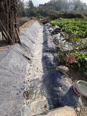 Cobertura de cimento reforçado com fibra de alta resistência com substrato geotêxtil flexível para engenharia rodoviária e ferroviária - Largura de 4m