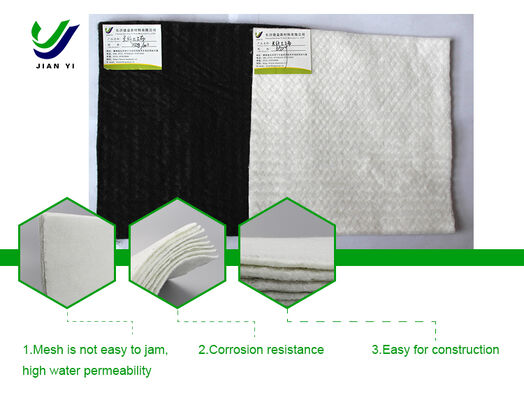 Geotêxtil de Fibra Agulhada com Alta Permeabilidade à Água, Excelente Resistência à Perfuração e Resistência UV para Projetos de Infraestrutura