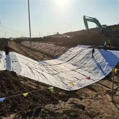 Cobertura de cimento ecológica com integração flexível e largura de 4 m para proteção contra inclinações e impermeabilização