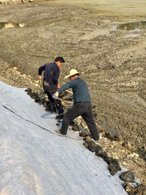 Manta de cimento flexível de cura rápida – Manta de concreto durável com 4 m de largura para construção rápida