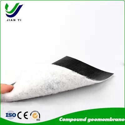 Membrana Geocomposta de HDPE de 0,2 mm-1,0 mm de espessura com configurações 1G1M e 2G1M para projeto anti-infiltração