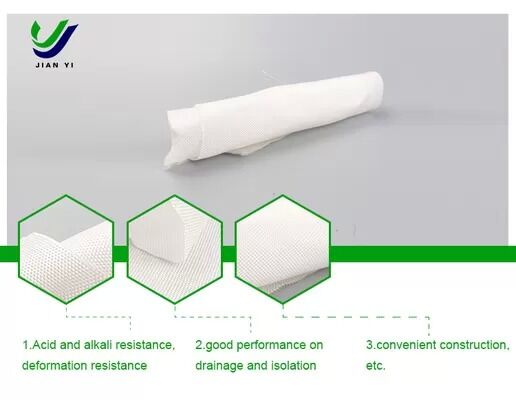 Tecido de filtro geotextil de drenagem personalizado resistente à corrosão e ao clima para filtragem de engenharia