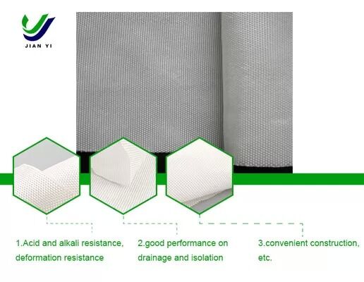 Tecido de filtro geotextil de drenagem personalizado resistente à corrosão e ao clima para filtragem de engenharia