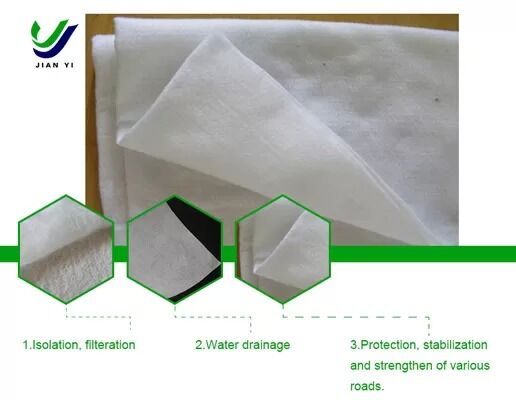 Tecido de filtro geotextil de drenagem personalizado resistente à corrosão e ao clima para filtragem de engenharia