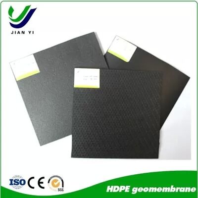 Geomembrana HDPE com elevado coeficiente de atrito, estável e antiderrapante, com ultrabaixa impermeabilidade para projetos de engenharia